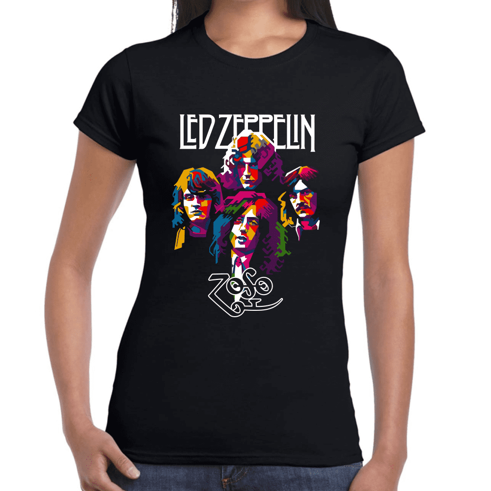 Playera Led Zeppelin Algodón Premium #1250