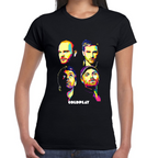 Playera Coldplay Cartoon Art Algodón Premium #0001254