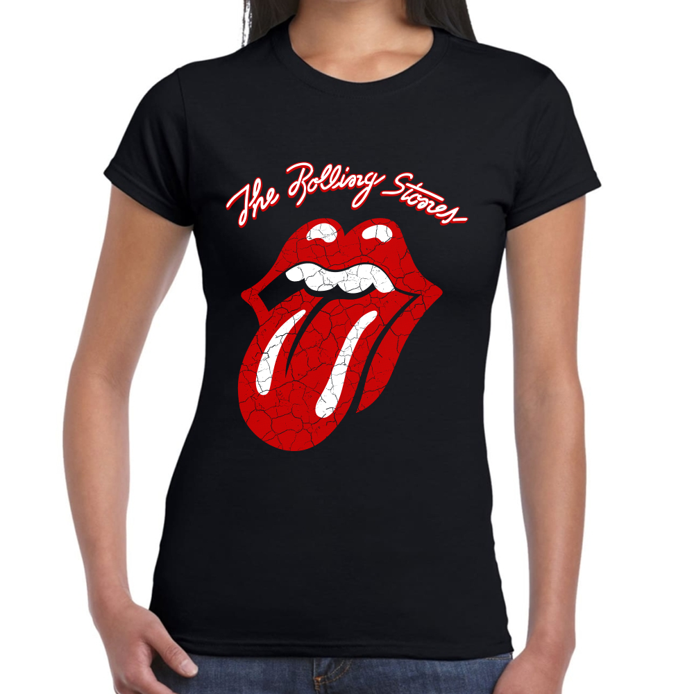 Playera Para Mujer The Rolling Stones Logo Algodón Premium #0001255