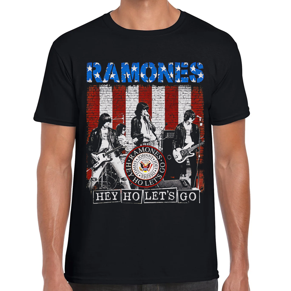 Playera Ramones Hey Ho Lets Go Algodón #0001256