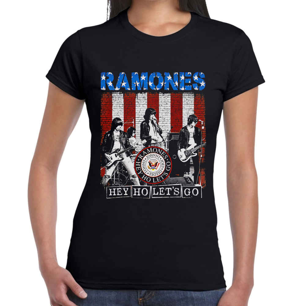 Playera Ramones Hey Ho Lets Go Algodón #0001256