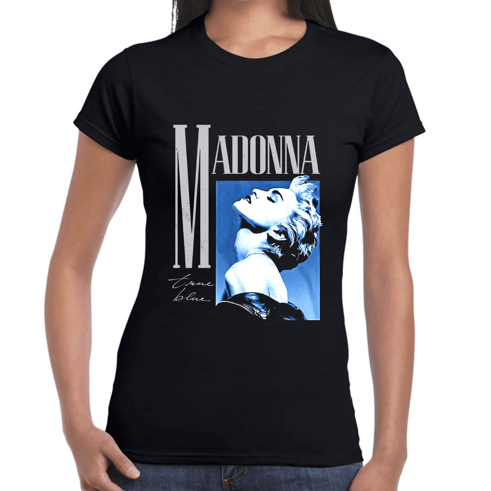 Playera Madonna True Blue Algodón Premium #1268