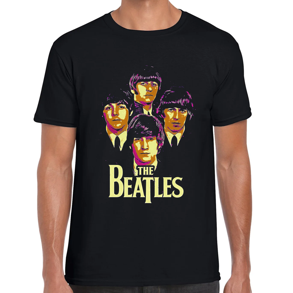 Playera The Beatles Cartoon Art Algodón #0001282