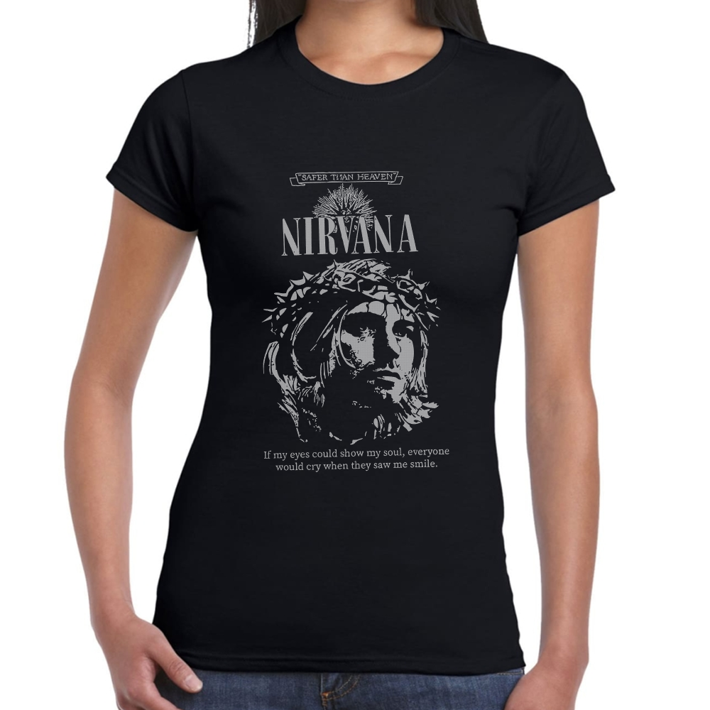 Playera Nirvana Safer Titan Heaven Algodón #0001292 Imagen secundaria del producto