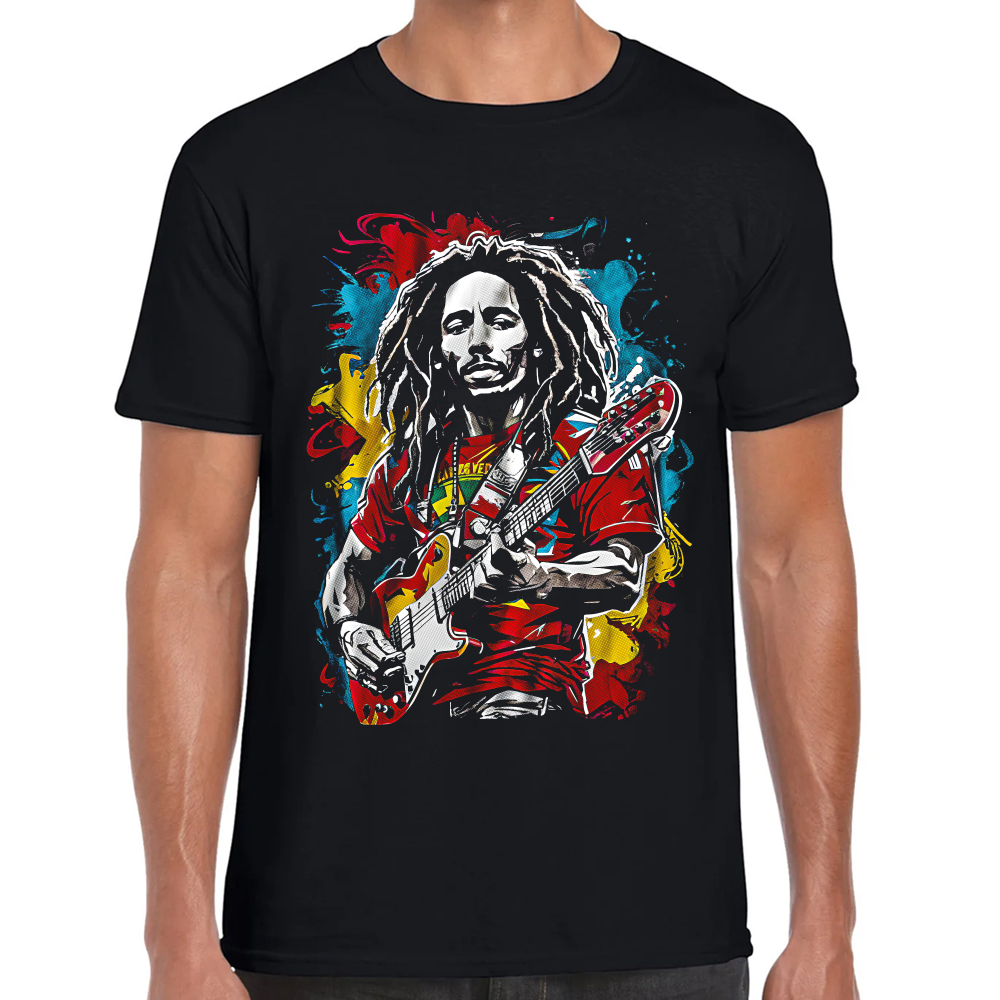 Playera Bob Marley Algodón Premium #0001293 Imagen principal del producto