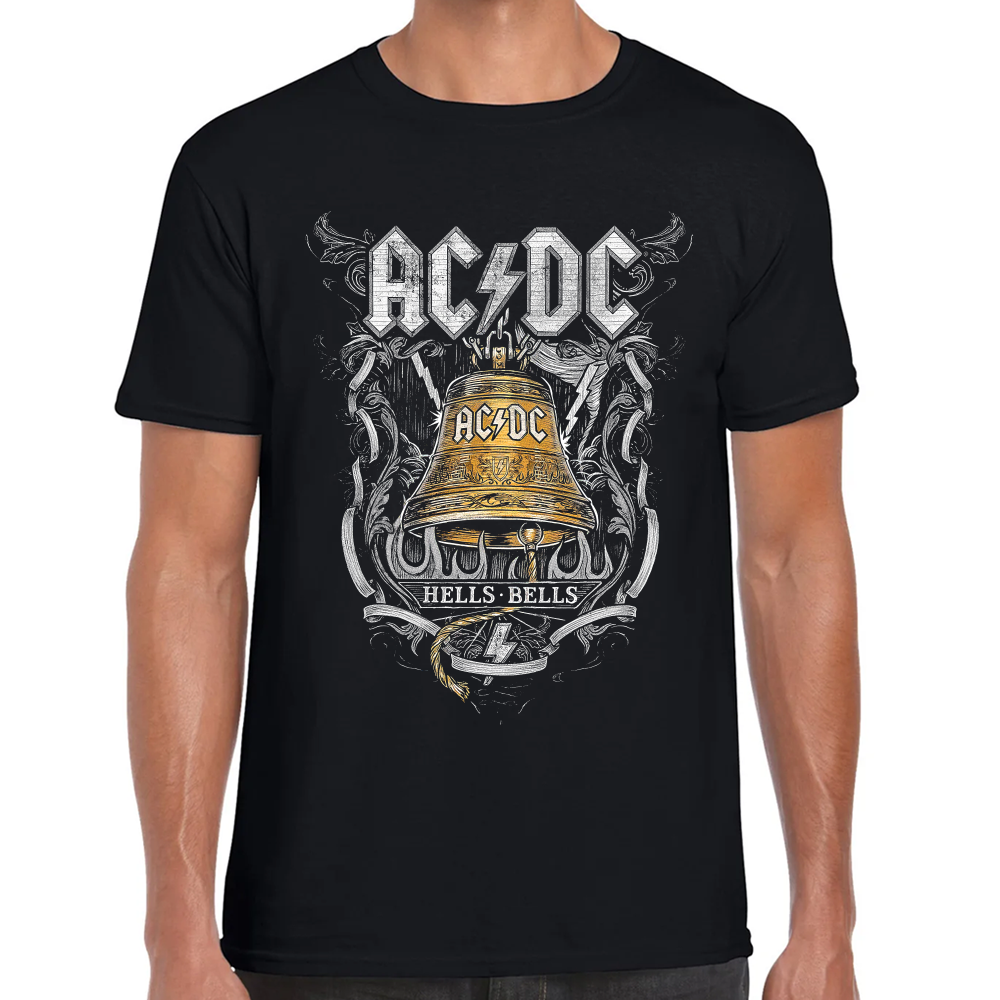 Playera AC DC Hells Bells Algodón Premium #0001311