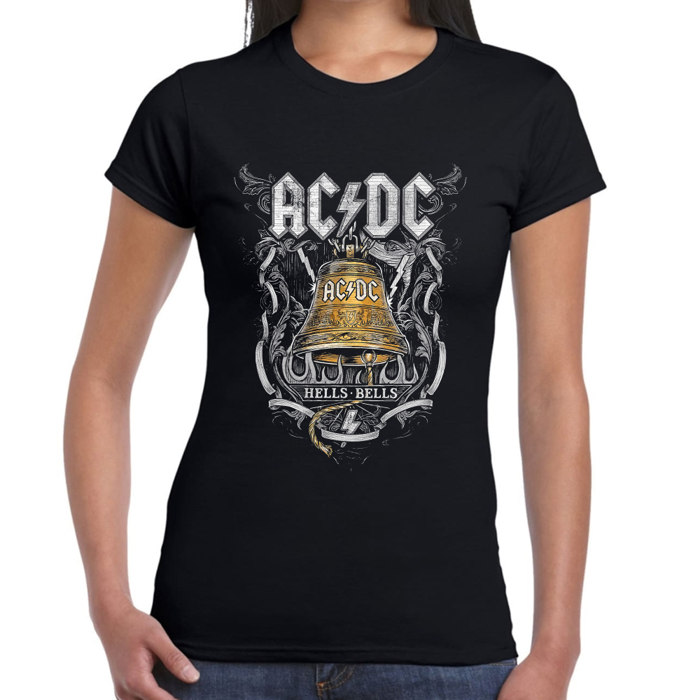 Playera AC DC Hells Bells Algodón Premium #0001311