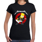 Playera Metallica Bart Algodón Premium #0001322