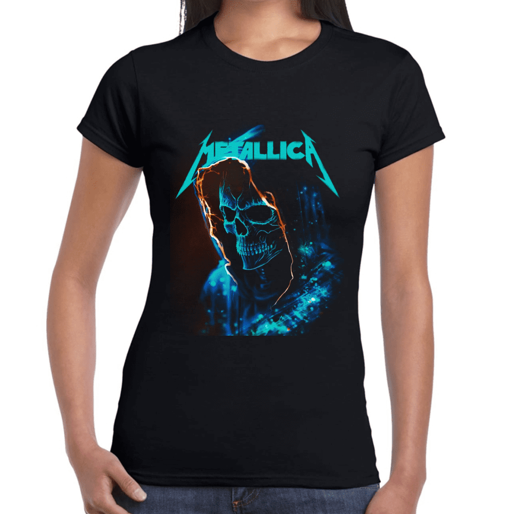 Playera Metallica Algodón Premium #1327