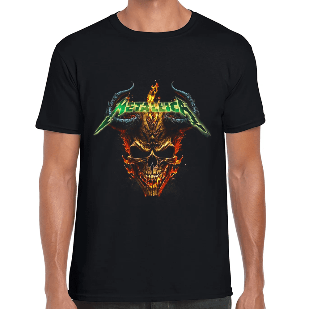 Playera Metallica Algodón Premium #1328 Imagen principal del producto