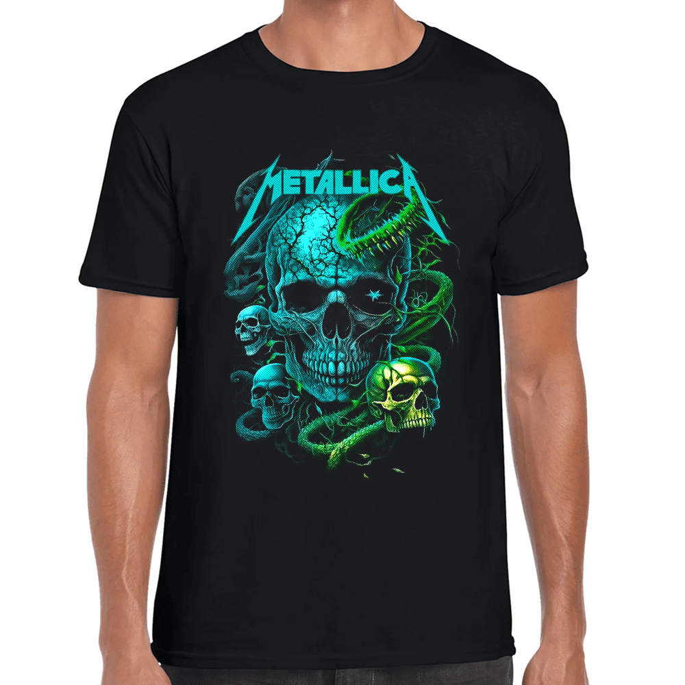 Playera Metallica Algodón Premium #1330