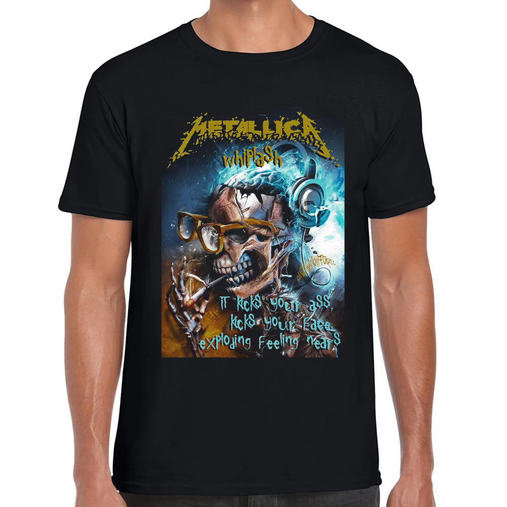 Playera Metallica Whiplash Algodón Premium #0001342 Imagen principal del producto