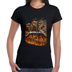 Playera Metallica Algodón Premium #0001345
