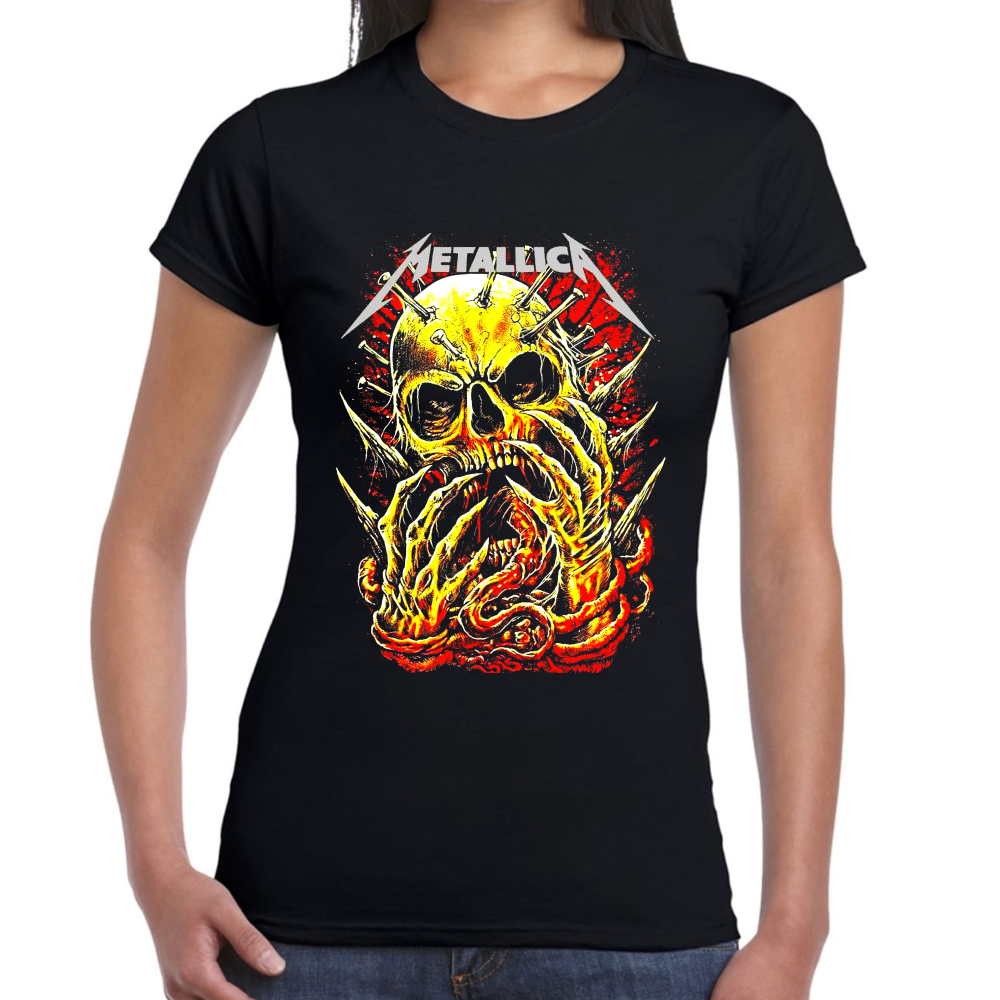 Playera Metallica Algodón Premium #0001349