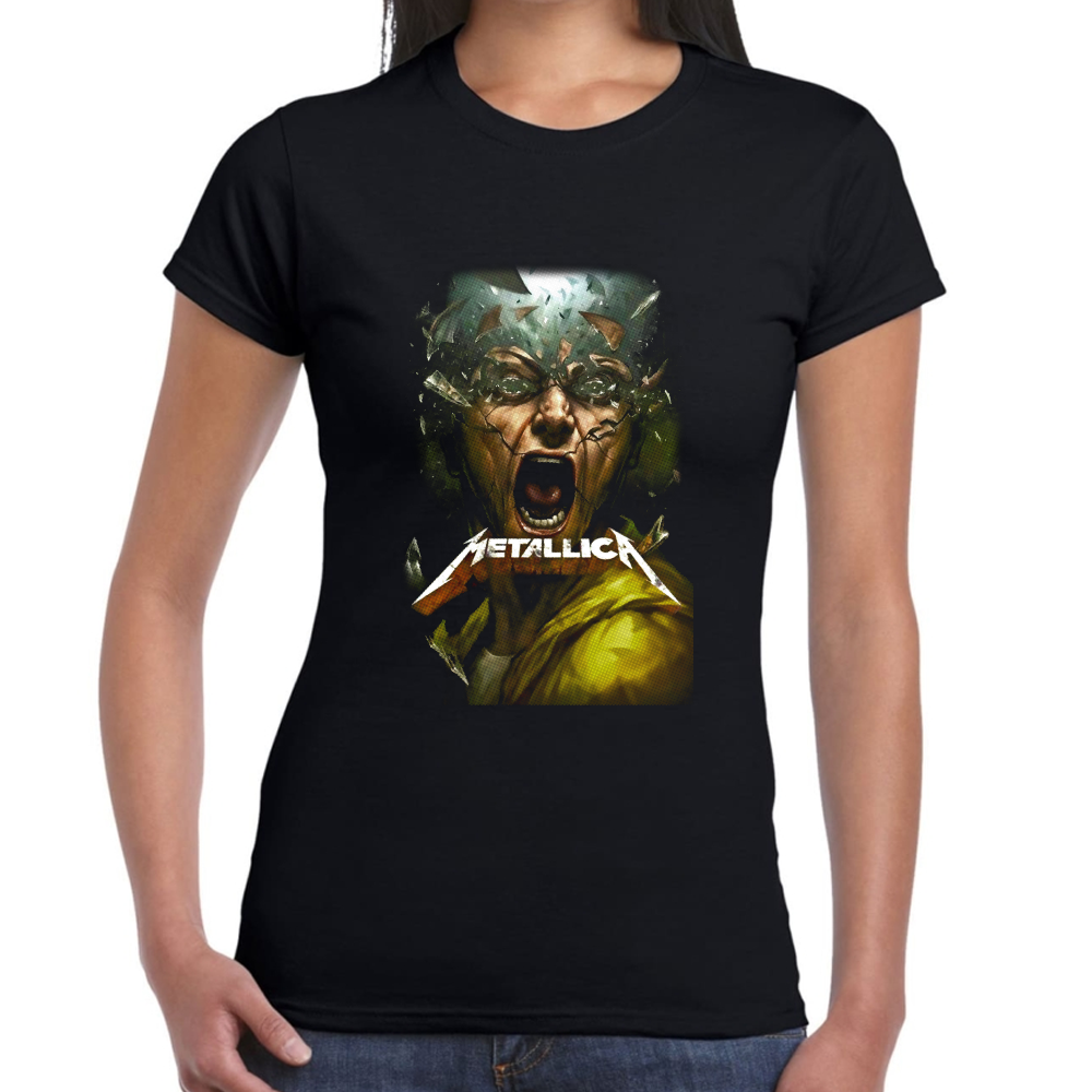 Playera Metallica Algodón Premium #0001352