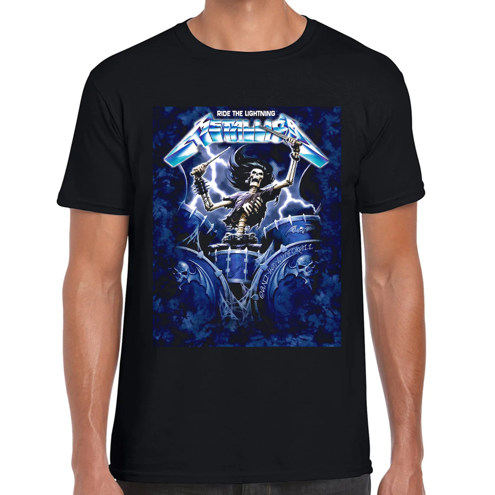 Playera Metallica Ride The Lightning Algodón Premium #0001353