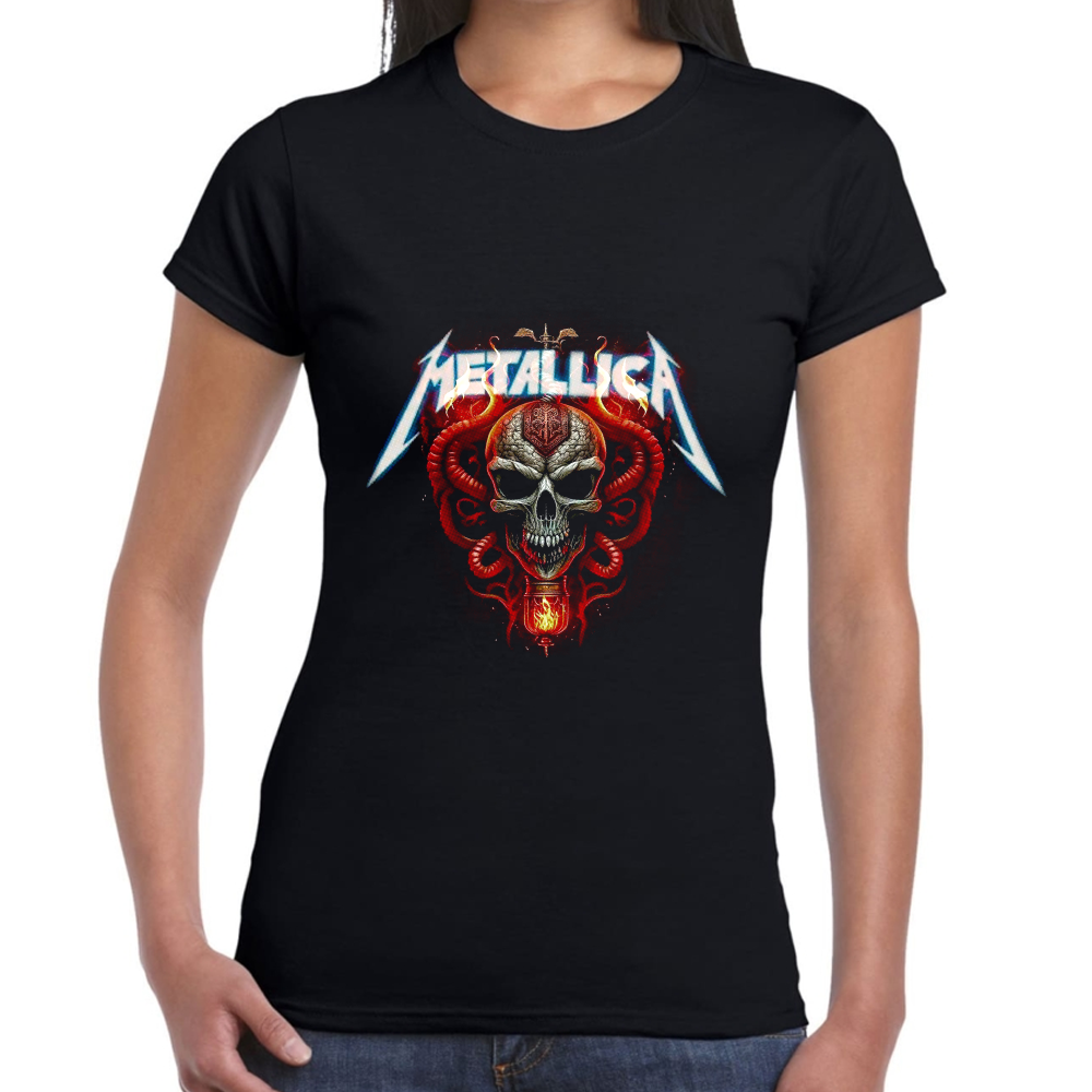 Playera Metallica Algodón Premium #0001356