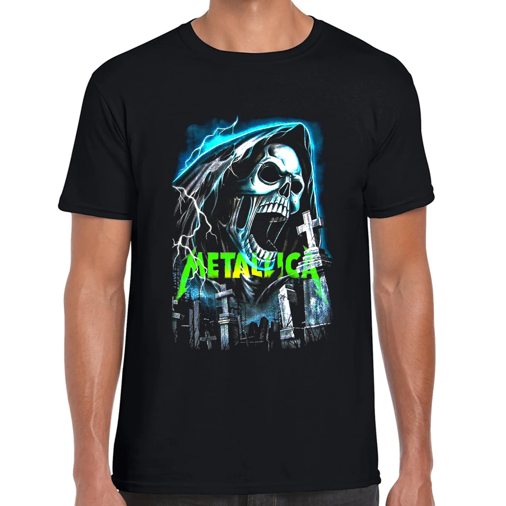 Playera Metallica Algodón Premium #0001357