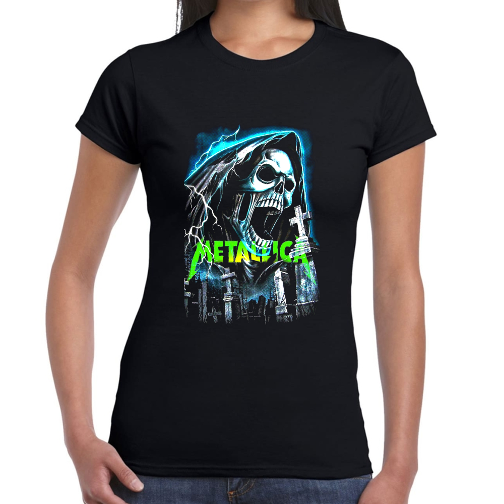 Playera Metallica Algodón Premium #0001357