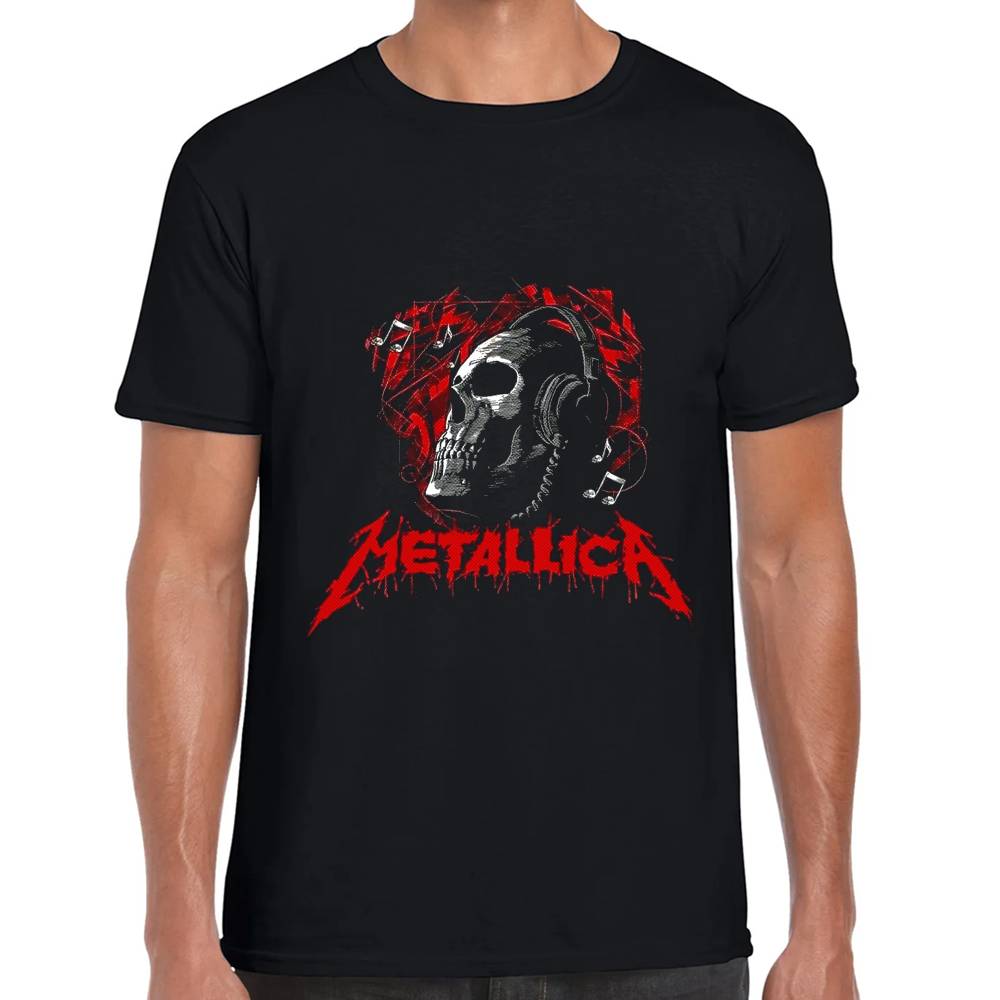 Playera Metallica Algodón Premium #0001363