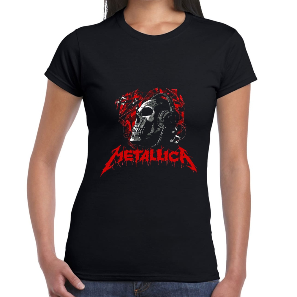 Playera Metallica Algodón Premium #0001363