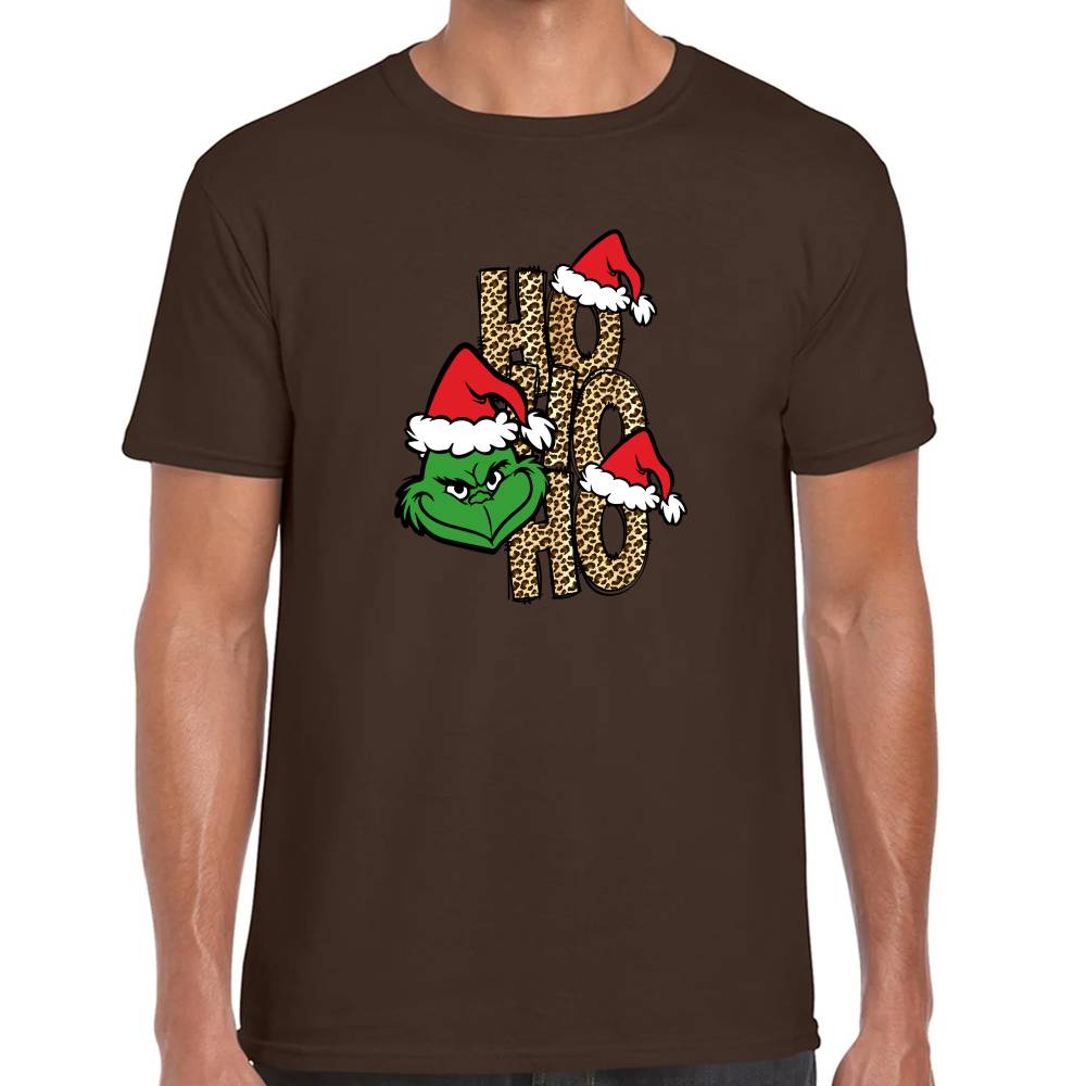 Playera Grinch Navidad Ho Ho Ho Algodón Premium #0001368
