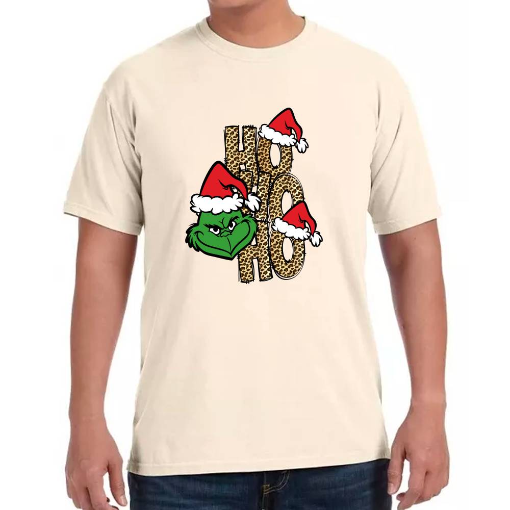 Playera Grinch Navidad Ho Ho Ho Algodón Premium #0001368