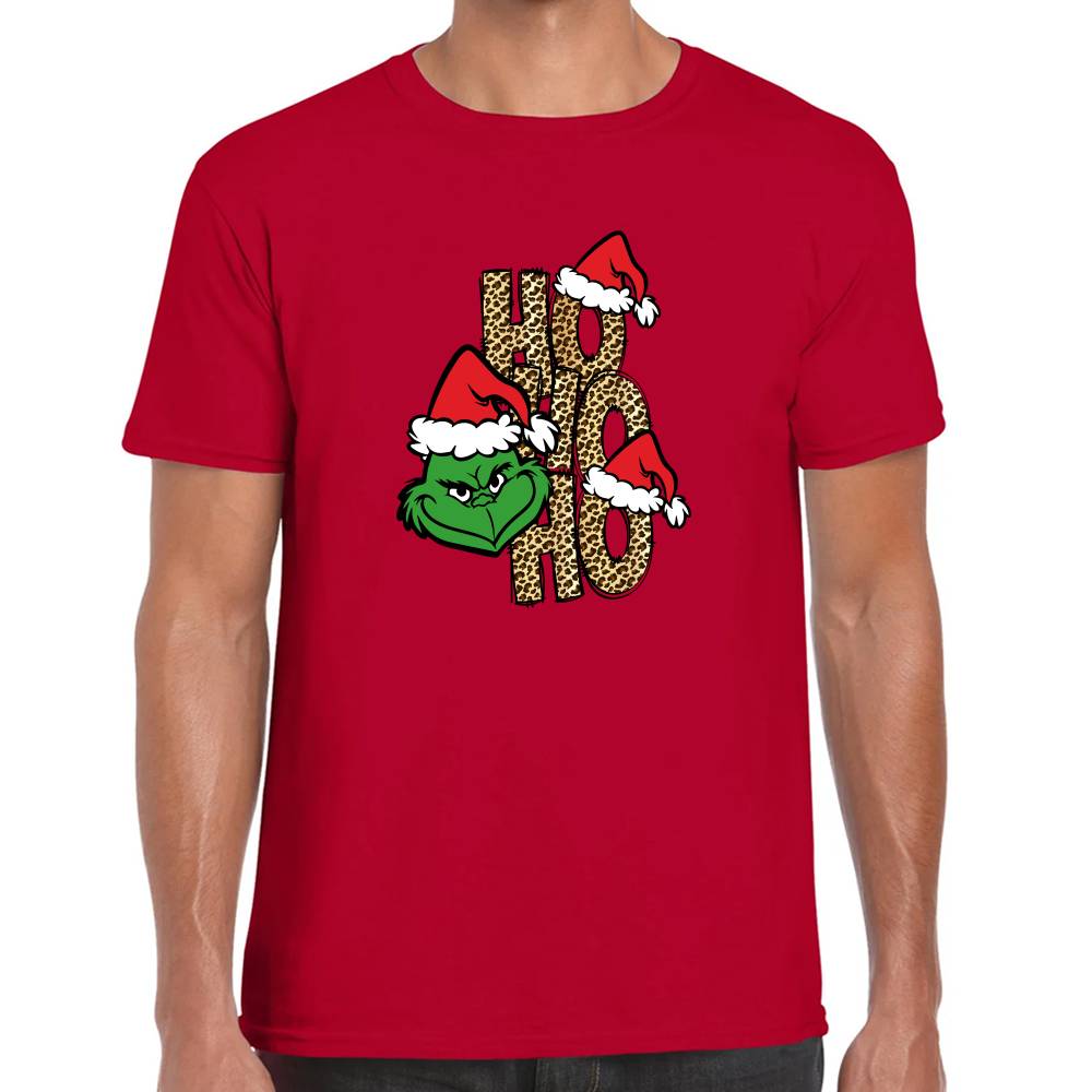 Playera Grinch Navidad Ho Ho Ho Algodón Premium #0001368