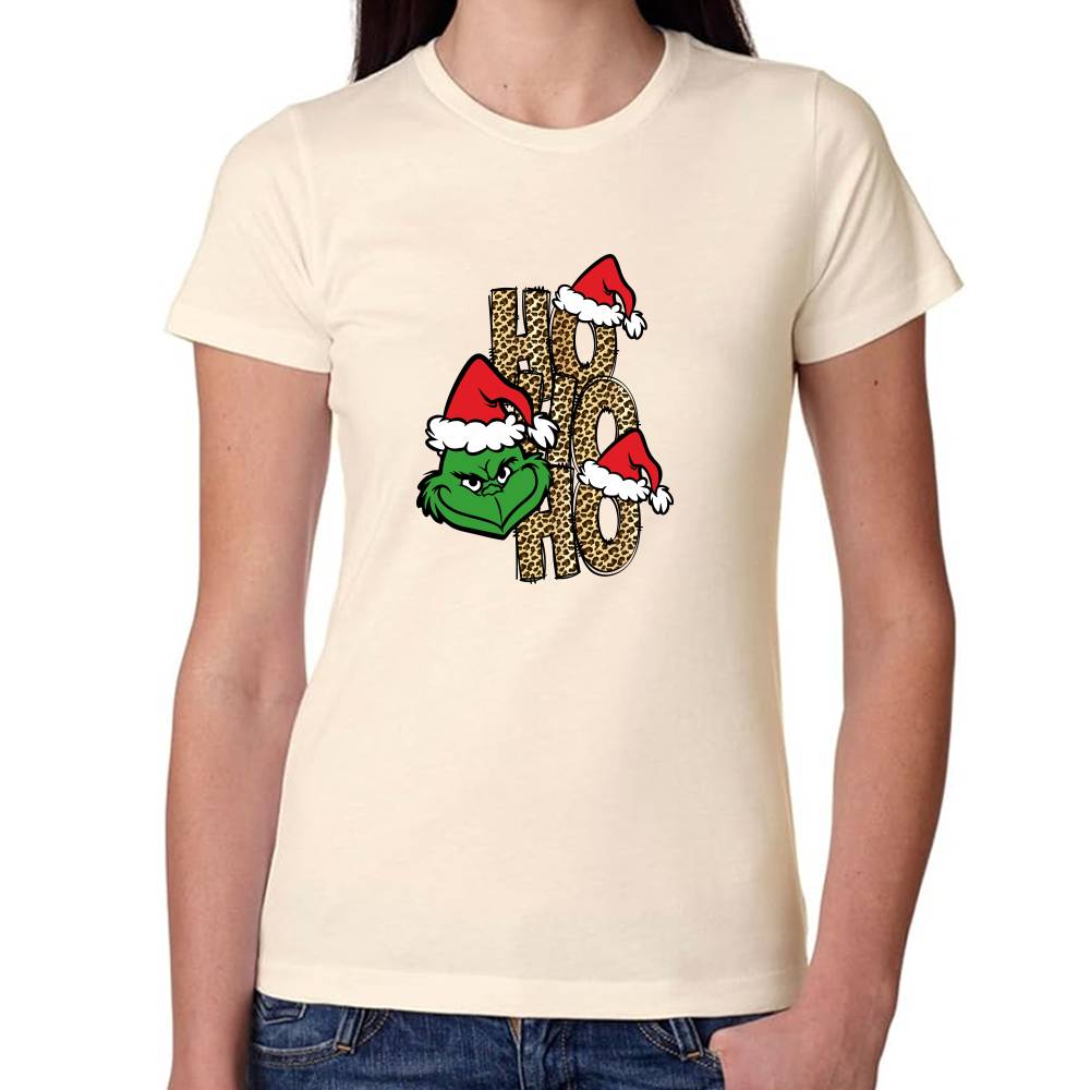 Playera Grinch Navidad Ho Ho Ho Algodón Premium #0001368