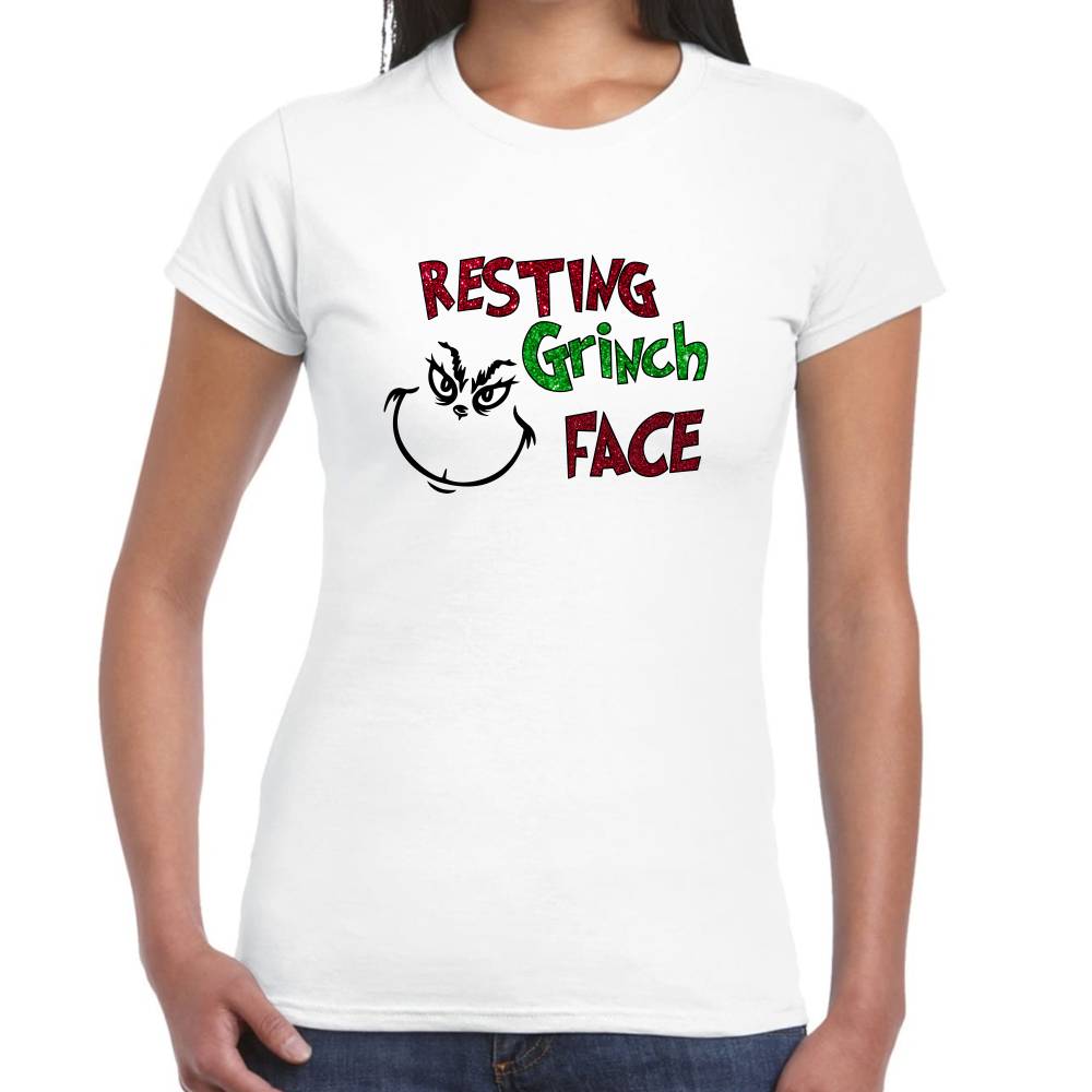 Playera Cara Grinch Navidad Algodón Premium #0001373 Imagen secundaria del producto