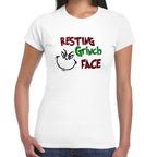 Playera Cara Grinch Navidad Algodón Premium #0001373