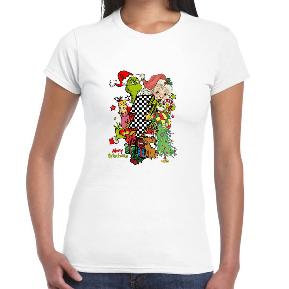 Playera The Grinch Navidad Algodón Premium #0001377