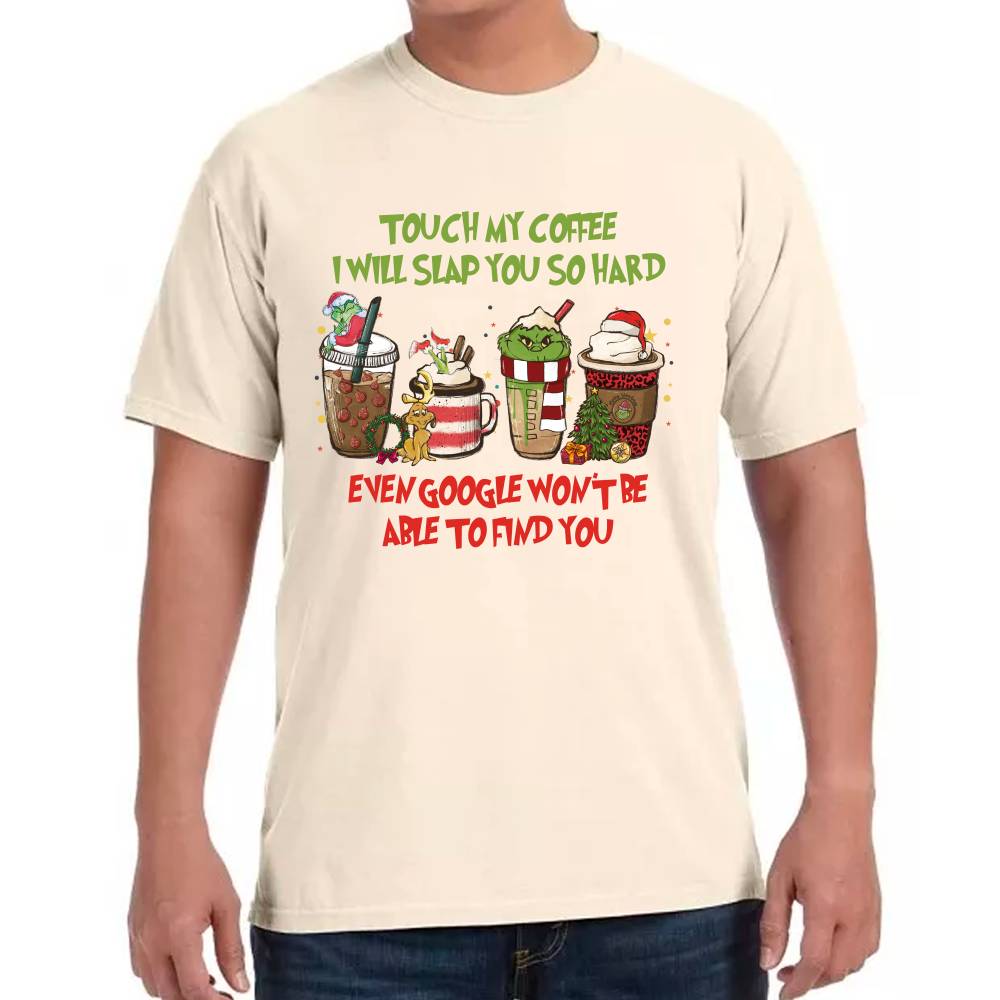 Playera The Grinch y Santa Claus Navidad Algodón Premium #0001378