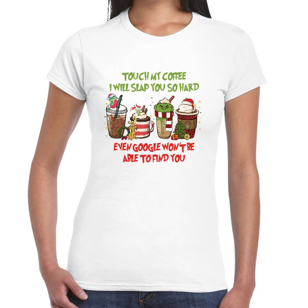 Playera The Grinch y Santa Claus Navidad Algodón Premium #0001378 Imagen secundaria del producto