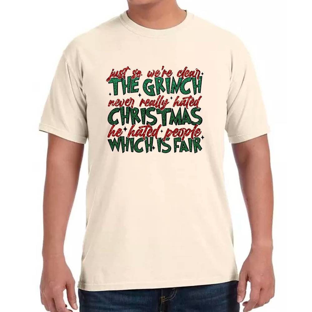 Playera The Grinch Navidad Algodón Premium #0001379