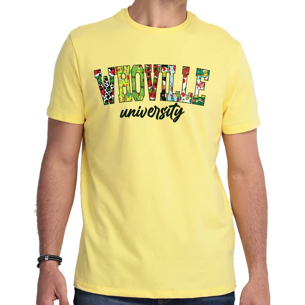 Playera The Grinch Whoville Navidad Algodón Premium #0001381