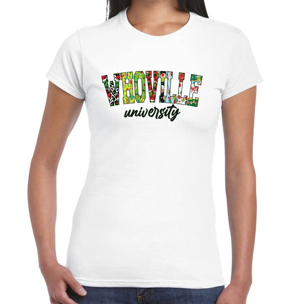 Playera The Grinch Whoville Navidad Algodón Premium #0001381