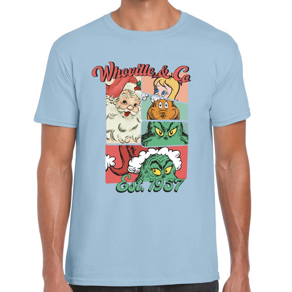 Playera Cartel Whoville Retro Navidad Algodón Premium #0001382