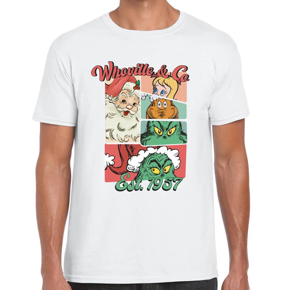Playera Cartel Whoville Retro Navidad Algodón Premium #0001382