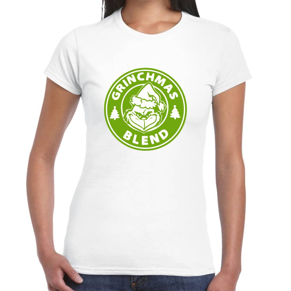 Playera The Grinch Grinchmas Blend Navidad Algodón Premium #0001386