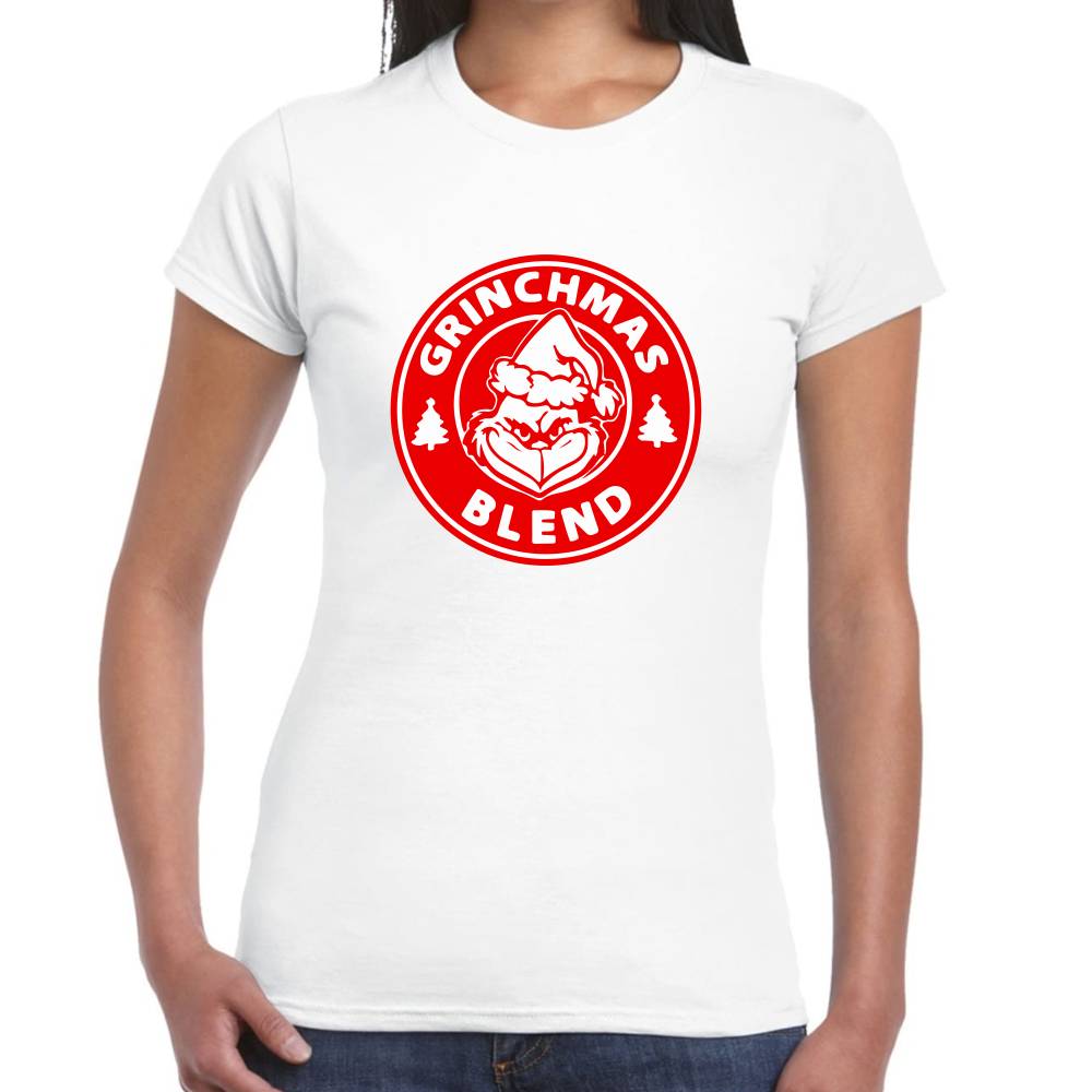 Playera The Grinch Grinchmas Blend Navidad Algodón Premium #0001387