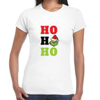 Playera Grinch Ho Ho Ho Navidad Algodón Premium #0001388