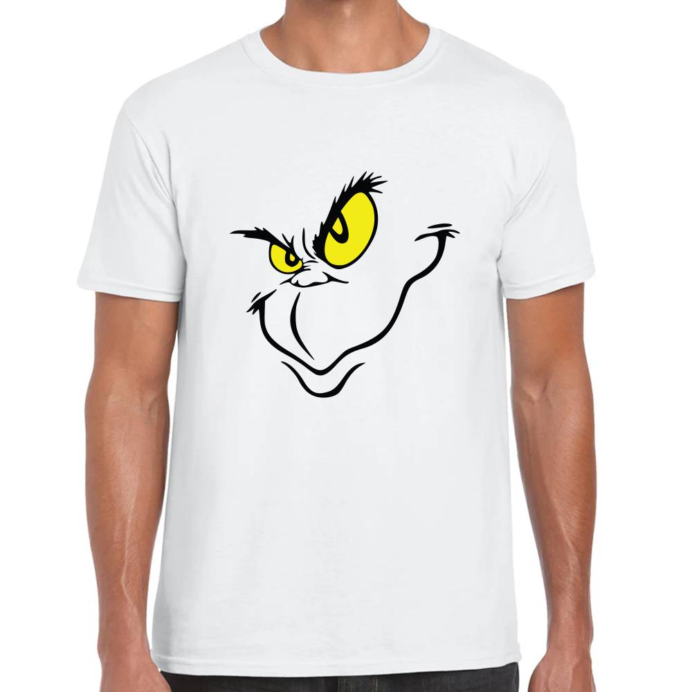 Playera Cara de Grinch Navidad Algodón Premium #0001389