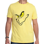 Playera Cara de Grinch Navidad Algodón Premium #0001389