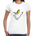 Playera Cara de Grinch Navidad Algodón Premium #0001389