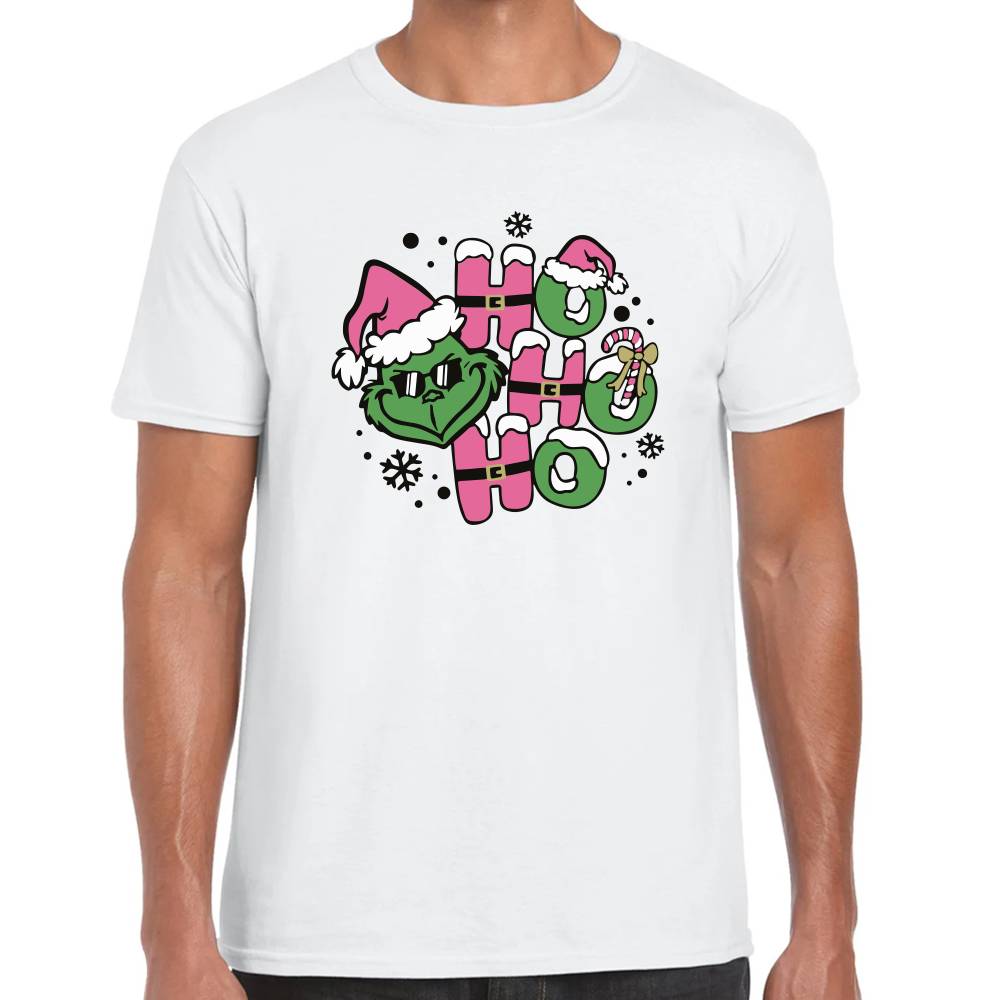 Playera Grinch Ho Ho Ho Navidad Algodón Premium #0001395