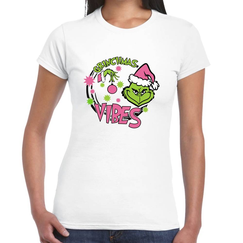 Playera The Grinch Navidad Algodón Premium #0001398 Imagen secundaria del producto