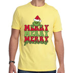 Playera Merry Grinchmas Grinch Navidad Algodón Premium #0001401