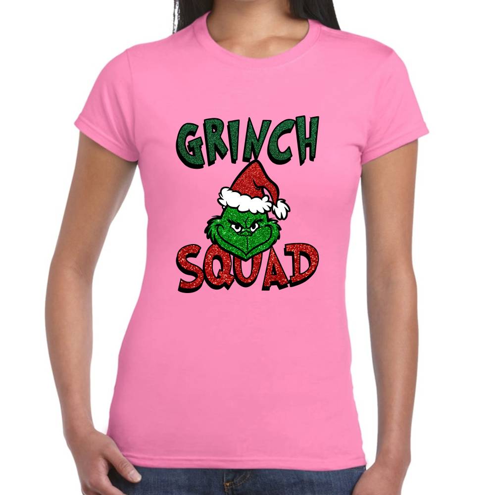 Playera The Grinch Squad Navidad Algodón Premium #0001402