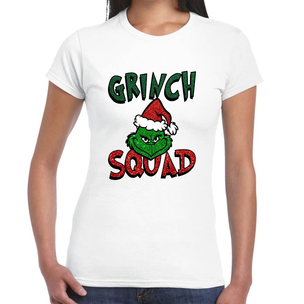 Playera The Grinch Squad Navidad Algodón Premium #0001402 Imagen secundaria del producto